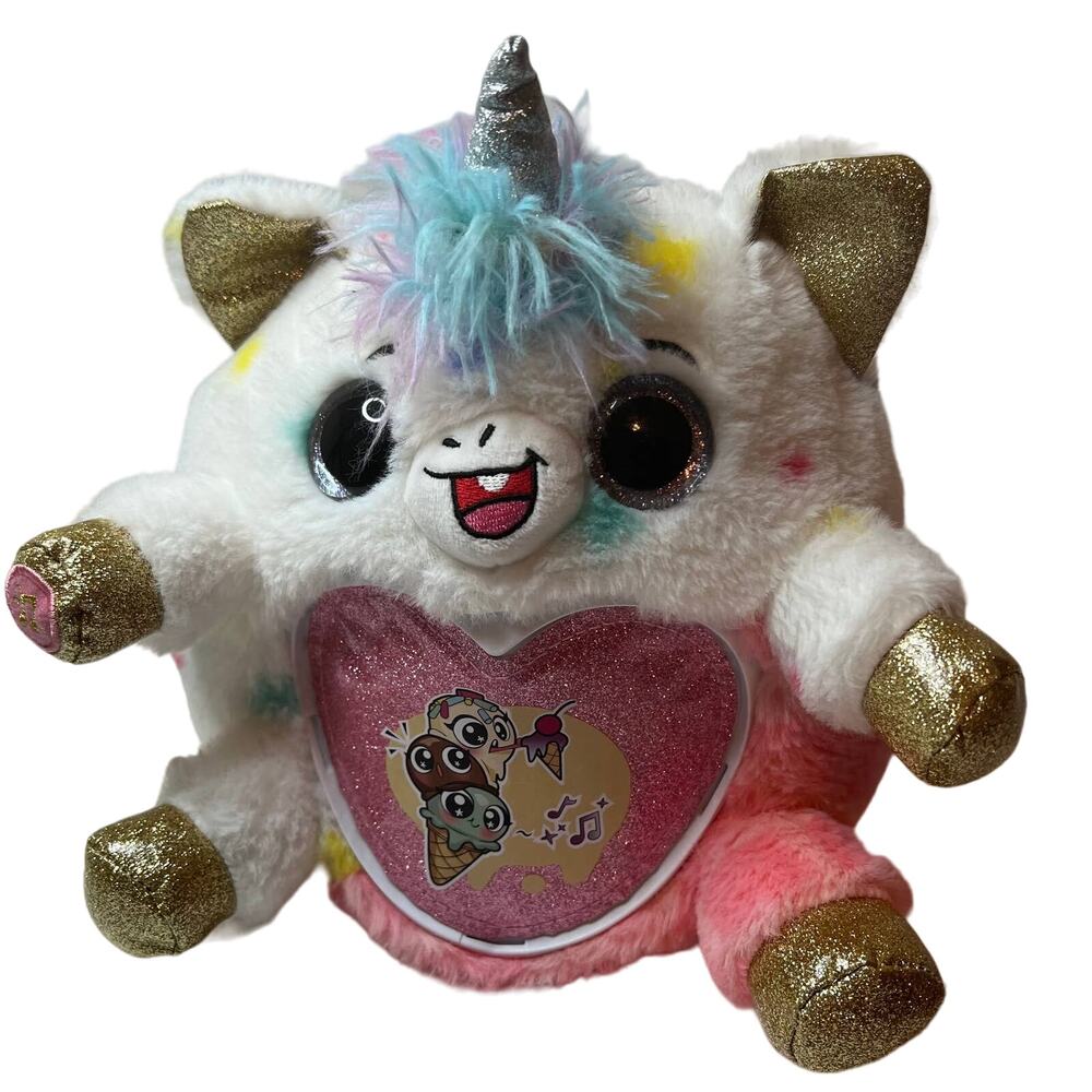 Zuru Unicorn Rainborcorn 10" Plush Stuffed Toy Sparkle with Sound
